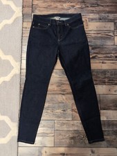 Duluth Trading Jeans Womens 8 Flex Daily Skinny Blue Dark Wash Denim Pants 31x30