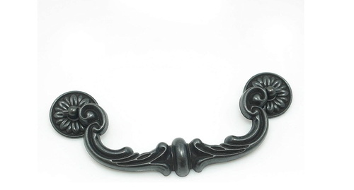 Antique Pull Handle 6" Centers Large Drop Bail Dresser Swing Drawer Pulls 4 Pack - 第 1/8 張圖片