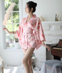 Sexy Lady Nightdress Japanese Style Kimono Cosplay Adult Bodycon Women Babydoll