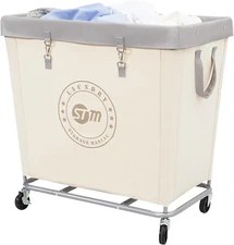 Commercial Laundry Hamper with Heavy Duty Steel Frame, 320 L Industrial Laundry