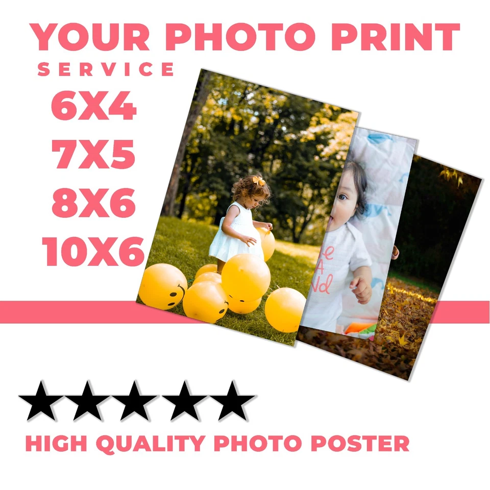 Photo Printing - Personalised Photograph Prints Service Glossy Custom Photo