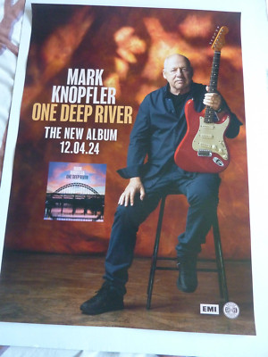 MARK KNOPFLER  ONE DEEP RIVER ORIGINAL  PROMOTIONAL POSTER NEW UNUSED