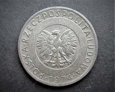 1974 POLAND 20 ZLOTYCH   / SNIFF'S  ANCIENT COINS