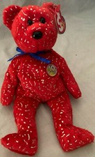 Beanie Baby Decade the Bear (Red) *FREE SHIPPING*