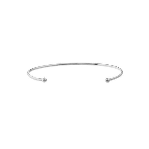 Cuff Bracelet With Ball Ends 14K Yellow Gold - Picture 4 of 6