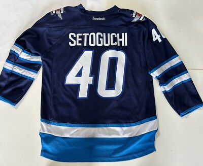Reebok Winnipeg Jets Devin Setoguchi #40 Jersey Junior L/XL Hockey