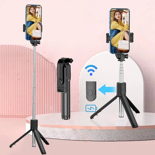 Selfie Stick Bluetooth Remote Tripod Mobile Phone Holder Stand Universal 360° - Picture 2 of 12