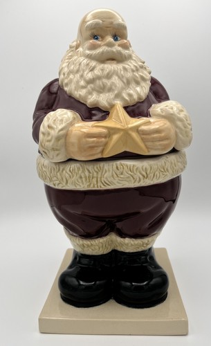 Vintage Department 56 Santa Claus Christmas Cookie Jar Approx 13.5” - Picture 3 of 14