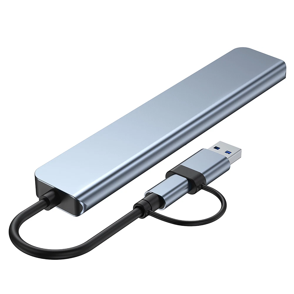 USB HUB Docking Station 7 in 2 USB-C USB-A Male to USB 3.0 USB 2.0 Female Adapte