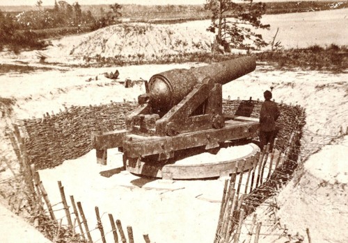 CSA Brooke Rifle Gun Cannon PHOTO, 8-inch Civil War,Confederate Navy