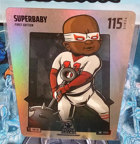 Bo Jackson Battle Arena Silver SUPERBABY Steel Battlefoil SBF-18 Rafeal Devers