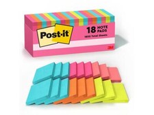 Post-it Notes 3" x 3" Cape Town Collection 100 Sheets/Pad 1611322