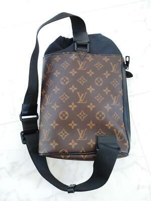 Louis Vuitton Chalk Sling Bag Monogram Canvas Calf Leather Brown Black  Boxed