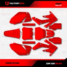 Red Redout Shift Racing Graphics kit fits Honda Crf250 06-09 Crf 250 Decals
