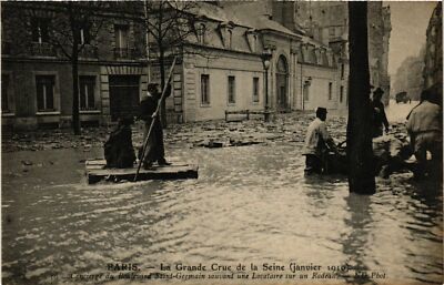 CPA PARIS La Grande Crue de la Seine 1910 Boulevard St-GERMAIN (579675)