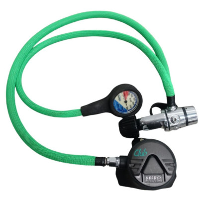 Tauchen Taucher Regler Set Joch Spiro Club Octo Octopus Umatec SPG geflochtener Schlauch