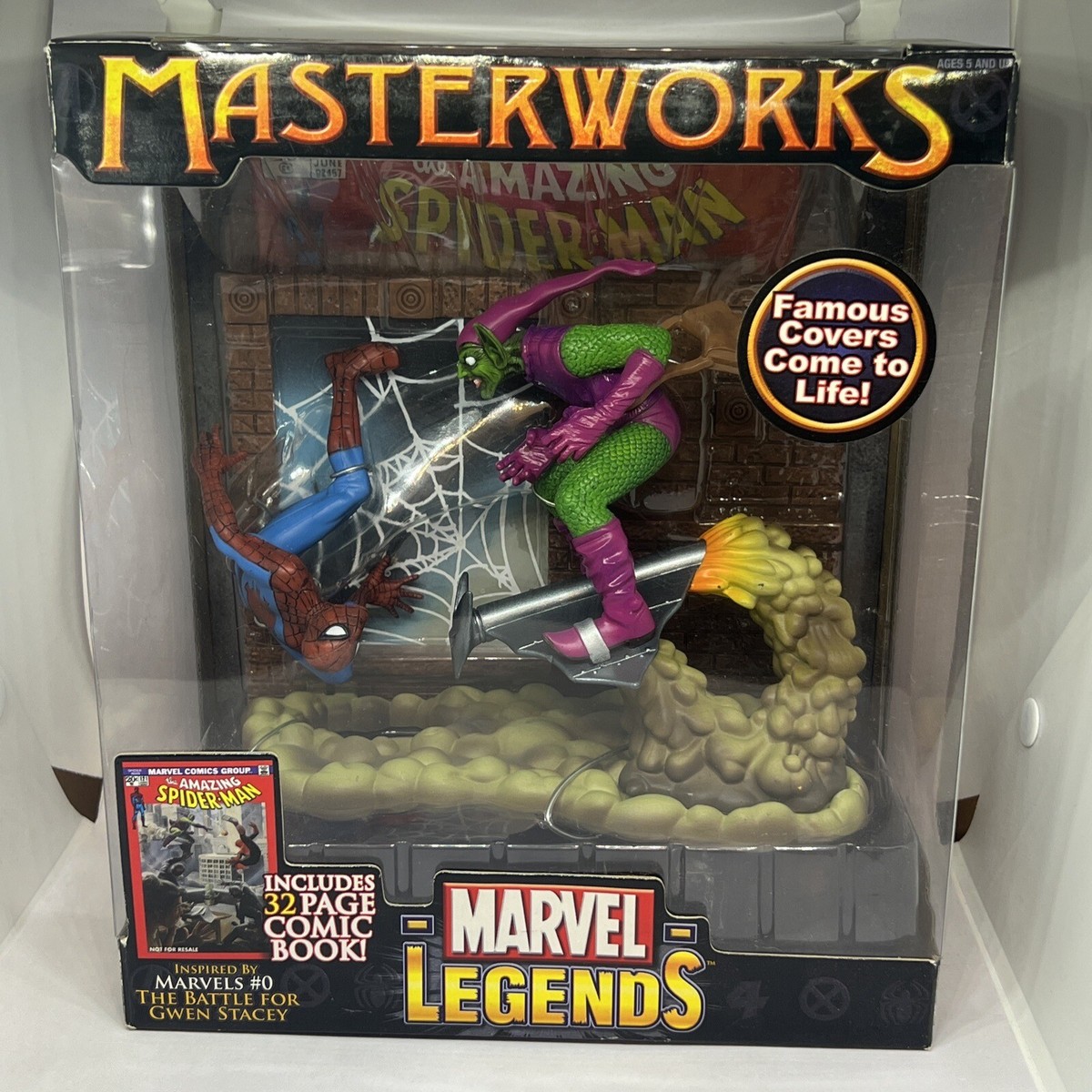 MARVEL LEGENDS MASTERWORKS SPIDER-MAN VS GREEN GOBLIN MIB