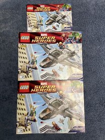 LEGO Marvel 6869 Quintet Aerial Battle 100% Complete W/Instructions & Comic