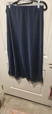 Women's Navy Blue Midi Skirt