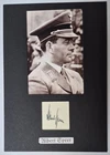 WW2 GERMAN ALBERT SPEER HAND SIGNED AUTOGRAPH RARE + LOA