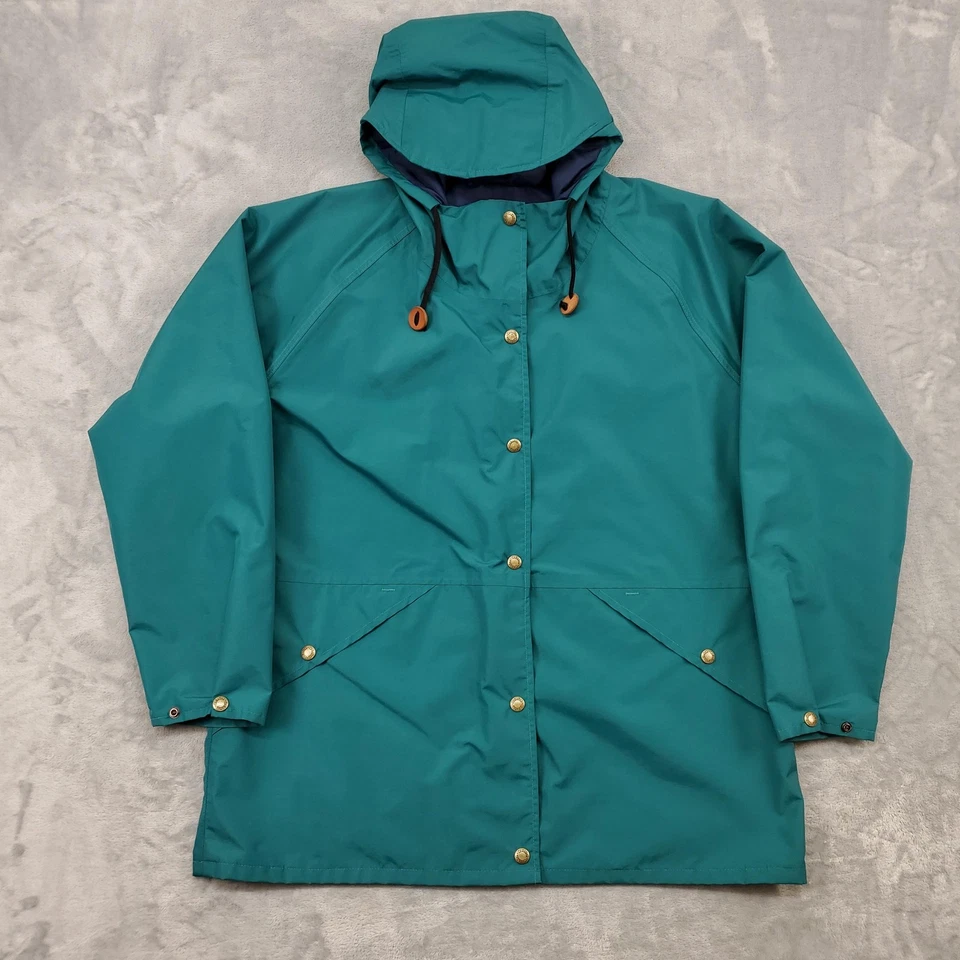 Vintage Cabela's GoreTex Rain Suit Womens Jacket L Pants XL Teal Made USA 90s - Image 2 of 4