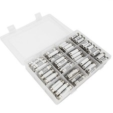 120 Pcs Glass Fuses Assortment Kit 12 Values, Multimeter Ceramic Cartridge Tubes