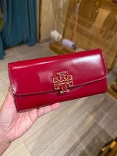 Tory Burch Britten Envelope Wallet 160767 Bartlett Red, $320