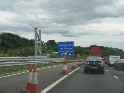 Photo A2 Hold-up on the M90 Duloch One of those frequent occasions when  c2012