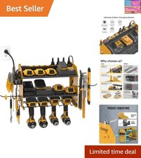 Power Tool Organizer Wall Mount with Charging Station, Cordless Drill Holder ...