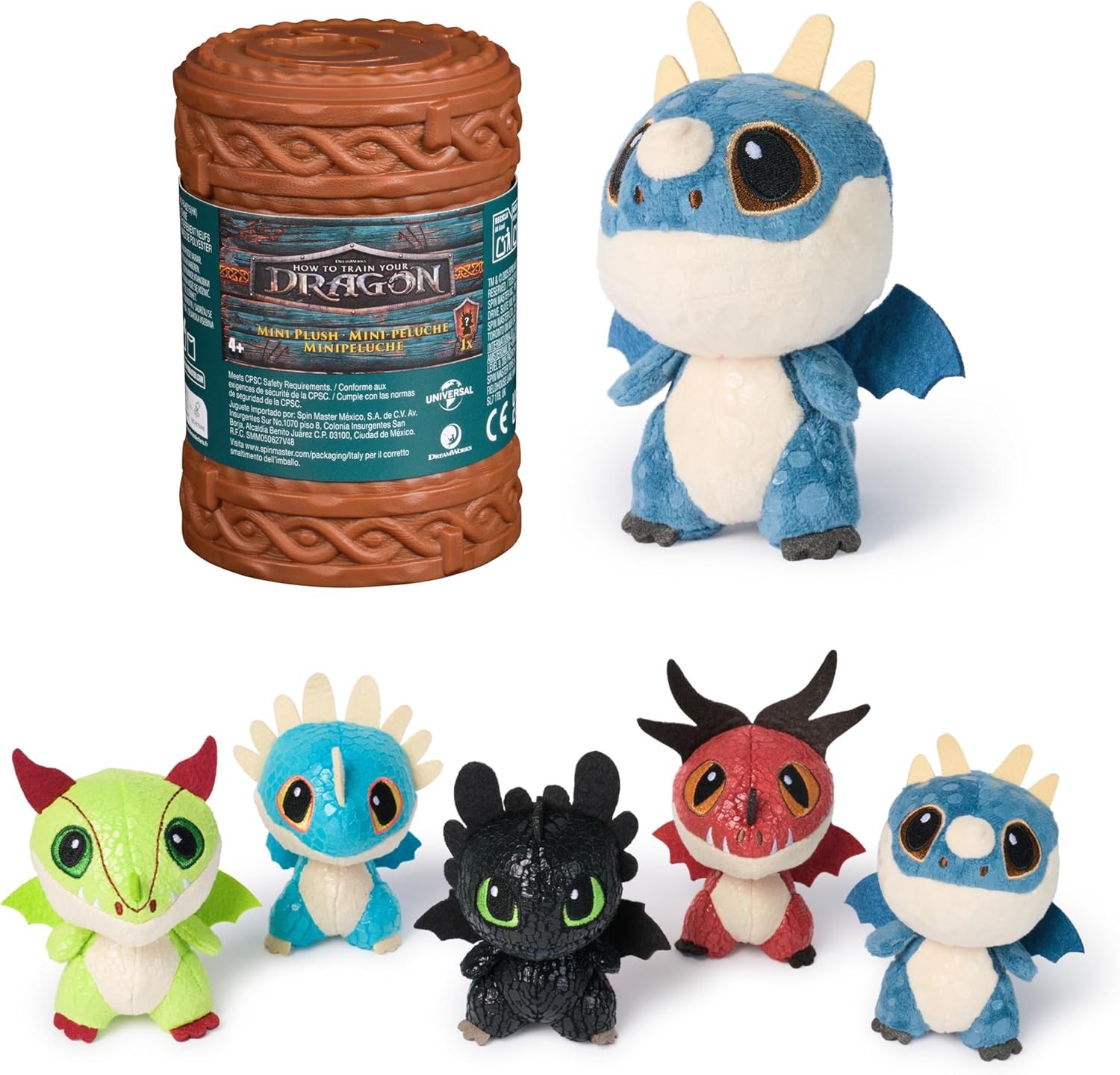 1 PERSONAGGIO PELUCHE DRAGON TRAINER A SORPRESA DRAGONS SPIN MASTER 6074007