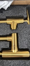 pot filler Faucet Brushed Gold Wall Mount Kitchen Stove Faucet with Double Joint