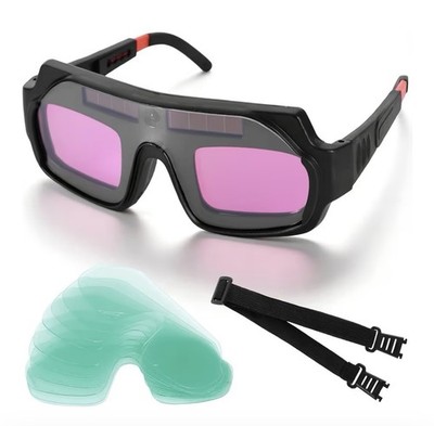Solar Powered Auto Darkening Welding Goggle