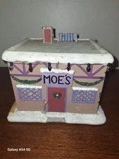 2003 Simpsons Christmas Village Moe’s Tavern Hawthorne Village