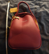 Damen Umhängetasche "FOREVER YOUNG" password 3 Fächer weinrot ca 15*7*27 cm