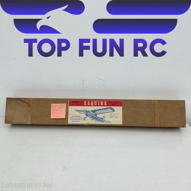 Midwest Esquire .15 - .19 3 Channel 50" W/S Rc Plane Kit