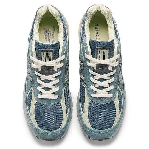 AURALEE × New Balance 990V4 In Between Dusty Blue U990AL4 Men's Size - Picture 6 of 8