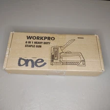 WORKPRO 6-in-1  Staple Gun Manual Brad Nailer w/4000 Counts Staples Stapler Nail