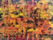 Gerhard Richter Original Painting Artwork German Abstract Expressionist Art G22