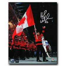 Hayley Wickenheiser Team Canada Autographed Olympic Ceremony 8x10 Photo NO TARIF