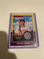 2024 Topps Heritage High Number Carlos Correa Clubhouse Collection Jersey CCR-CC