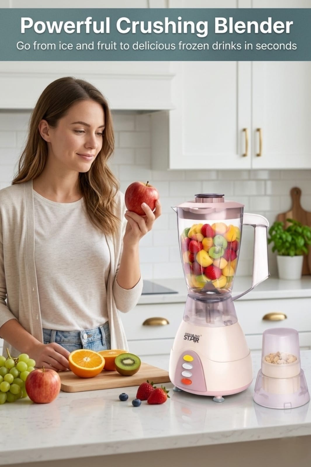 350W Personal Countertop Blender for Shakes and Smoothies Juicer w/ Cup Blender