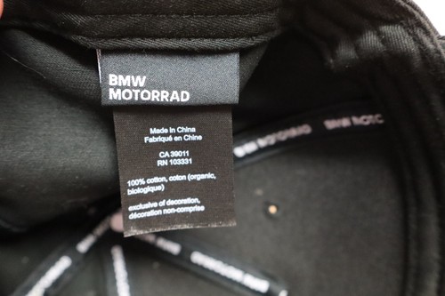 BMW Motorrad Hat Cap Strap Back Black Logo Motorcycle Cotton - Picture 7 of 8