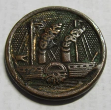 Unknown Paddlesteamer Token Rich Treble Gilt GB on Reverse. Source Not traced.
