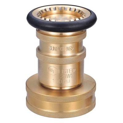 GRAINGER APPROVED 6AKC3 Fire Hose Nozzle,Twist,Brass 6AKC3