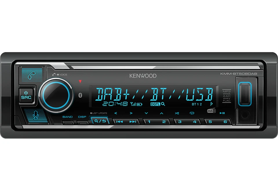 Kenwood KMM-BT508DAB DAB+ Antenne Autoradio Bluetooth Radio mit amazon alexa - Bild 2 von 4