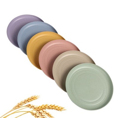 Wheat Straw Plates Lightweight Unbreakable Dinner Dishes Plates Set Dishwashe...