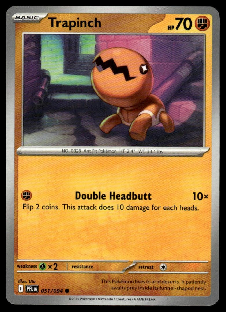 Pokemon Phantasmal Flames #051/094 Trapinch