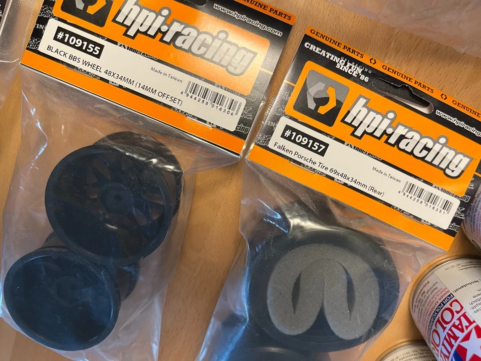 HPI Falken Porsche 911 GT3 RSR Body inkl. Reifen u. Farben - 1/10 - NEU - OVP - Bild 3 von 4