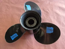 ALUMINUM 13 3/4" X 15P MERCURY BLACK MAX PROP, 48-77342A45 15P, FLO TORQ, P11085