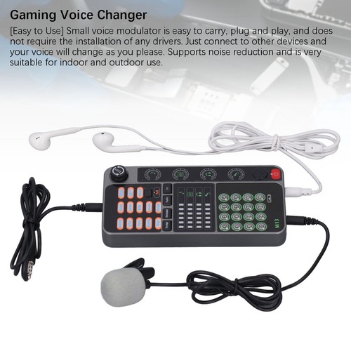 Voice Changer Live Sound Card Portable Voice Disguiser With BT DJ Controller FY - Afbeelding 17 van 22